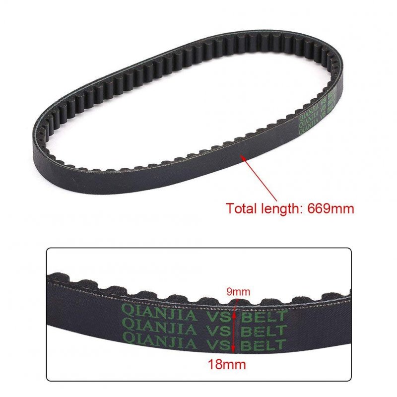 139qmb Reinforced 669-18-30 Racing Cvt Drive Belt For Gy6 49cc 50cc Qmb Qma 139