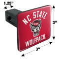 Nc State Wolfpack Tow Trailer Hitch Cover Plug Insert For 1 25 In Receivers Black Abs Plastic With Uv Resistant Resin Design