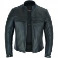 Vance Leather S Men Premium Motorcycle Racer Jacket With Vents Reflective Piping And Ccw Pockets Xl 