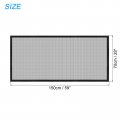 Uxcell Window Screen Mesh 28 X 59 Diy Fiberglass Netting Black Frame With Hook And Loop Adhesive Edging For Bedroom Living Room