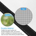 Uxcell Window Screen Mesh 28 X 59 Diy Fiberglass Netting Black Frame With Hook And Loop Adhesive Edging For Bedroom Living Room