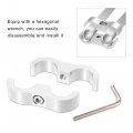 X Autohaux 8pcs Car An10 19mm Hose Separator Clamp Fitting Adapter Oil Line Brake Aluminum Alloy Bracket Fuel Mounting Divider