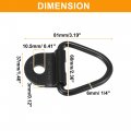 X Autohaux Tie Down Anchor 1 4 Diameter V Shape Ring Lashing For Truck Boat Rv Atv Suv Vehicle Cars Black 4pcs