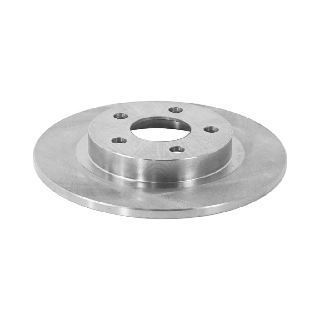 Rear Brake Disc Rotor For Cadillac Deville 2000 To 2005 Vented Cast Iron Plain Surface 5 Lug Single Piece Replacement 18023592