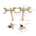 Front Brake Disc Wheel Hub Steering Strut Knuckle Spindle Set For Atv Go Karts Utv Quads