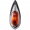 Ocpty 5pcs Amber Cab Marker Light Cover Top Roof Running Assembly 1 Set Wiring Pack Fit For Heavy Duty Truck Trailer