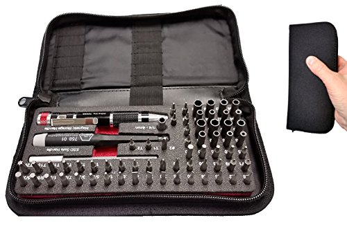 Wiha 75971 Master Tech Micro Bit Set With Travel Case 68-piece