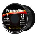 Black 12 Gauge Primary Wire 25 Ft Spool Flexible Pvc Jacket For Trucks Automobiles Trailers Rvs And Boats Model 55250 