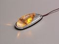Led Flush Mount Mini Marker Lights Bolt Chrome Amber 25-9503b Waterproof Signalling Light Pair For Car 