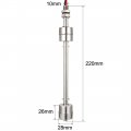 Uxcell Stainless Steel Float Switch For Water Pump Tank Swim Pool Garden Pond Liquid Level Sensor M11 8 66 Length 2pcs