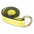 Ocpty 4 X Lasso Straps Wrecker Car Hauler Truck Tow Dolly Tire Wheel Tie Down Strap Yellow 2in 8ft