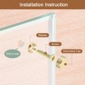Uxcell 4pcs Brass Decorative Screws With Caps 12 Mm Mirror Cover Self-tapping For Furniture Fixing Gold