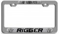 Keep Calm I Am Almost A Rigger 3d Metal License Plate Frame Universal Fit For Auto Suv And Truck Tag Holder 12 X 6 In Heavy 