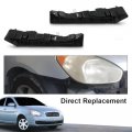 G-plus Front Upper Bumper Brackets Set Compatible With Hyundai Accent Hy1067113 Hy1066113 865921e000 865911e000 Left Right