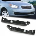 G-plus Front Upper Bumper Brackets Set Compatible With Hyundai Accent Hy1067113 Hy1066113 865921e000 865911e000 Left Right