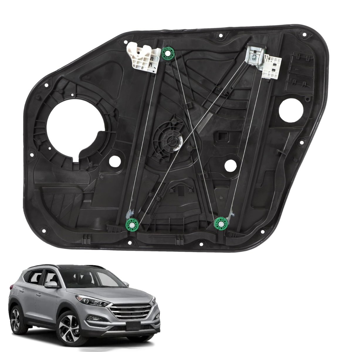 Front Left Power Window Regulator With Panel Replacement For Tucson 2016-2022