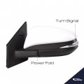 Spieg To1320311 Driver Side Mirror Replacement For Toyota Rav4 2013-2015 Heated Turn Signal Light Power Folding Paintable White