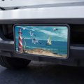 Graphics More Lighthouse Seashore Ocean Beach Seagulls Sailboat Novelty Metal Vanity Tag License Plate