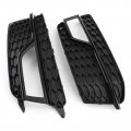 Topteng Fog Light Grille Covers Front Lamp Black Trim Grills Grill For Audi A5 S-line 2013-2016 S5 8t0807681k 8t0807682k