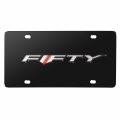 Ipick Image For Chevrolet Camaro 50 Years 3d Logo Black Metal License Plate