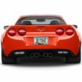 Ipick Image For Chevrolet Corvette C6 Z06 In 3d On Silver Real 3k Carbon Fiber Finish Abs Plastic License Plate Frame