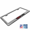 Ipick Image For Chevrolet Corvette C6 Z06 In 3d On Silver Real 3k Carbon Fiber Finish Abs Plastic License Plate Frame