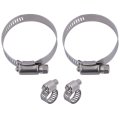 Universal Oil Radiator Hose Clamps Kit 8-10mm 27-51mm 4pcs Clamp Replacement 