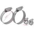Universal Oil Radiator Hose Clamps Kit 8-10mm 27-51mm 4pcs Clamp Replacement