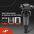 A-premium Set Of 4 Ignition Coil Pack And Iridium Spark Plugs Compatible With Hyundai Veloster 2012-2017 Accent Kia Rio Soul