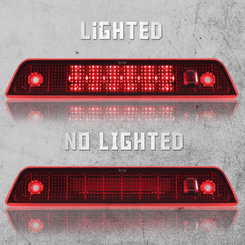 High Mount 3rd Brake Light For 2005 To 2010 Jeep Grand Cherokee Center Cargo Rear Led Stop Bar Red Waterproof Plug And Play