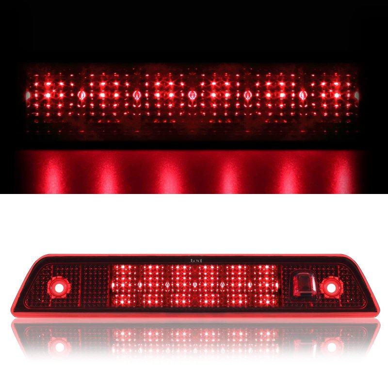 High Mount 3rd Brake Light For 2005 To 2010 Jeep Grand Cherokee Center Cargo Rear Led Stop Bar Red Waterproof Plug And Play