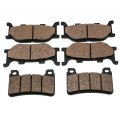 6pcs Brake Pad Kit For Yamaha Xvz 1300 Royal Star Venture Low Dust All Weather High Temperature Stability Pads 