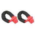 Syntheticoft Shackle For Offroad Recovery 2pcs Soft 35 Tons Breaking Strength Lightweight Rope Truck Large S S Vehicle