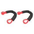 Syntheticoft Shackle For Offroad Recovery 2pcs Soft 35 Tons Breaking Strength Lightweight Rope Truck Large S S Vehicle