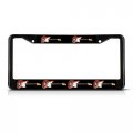 Electric Guitar Musical Instrument Black License Plate Frame Tag Holder Cover 