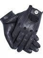 Gsg Men Genuine Leather Gloves Navy Blue Unlined Biking Touchscreen Driving Small Navy Palm Hole 