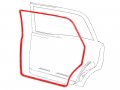 Auto Krafters Compatible Replacement For Rear Door Weatherstrips Lh Rh Pair 1966-69 Fairlane Comet 1968-69 Torino Montego 66-70