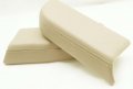 Fits 2009-2013 Honda Pilot Real Tan Ivory Leather Front Door Panels Armrest Covers Leather Part Only 