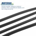 4pcs Window Weatherstrip Door Seal Belt 68161-04050 68162-04050 68163-04020 68164-04020 For Toyota Tacoma 2005-2015