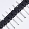 Hotop 50 Pack Single Row 40 Pin 2 54 Mm Male Header Connector 