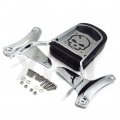 Xkh- Skull Backrest Sissy Bar Compatible With Honda Shadow Ace 750 Vt750 1997-2003 2002 Us Stock B07c9cydvm