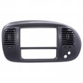 Motoku Black Center Dash Radio Air Vent Climate Panel Bezel Trim Assembly For Ford F-150 Expedition 1997-2003