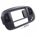 Motoku Black Center Dash Radio Air Vent Climate Panel Bezel Trim Assembly For Ford F-150 Expedition 1997-2003