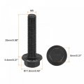 Uxcell M5x25mm Hex Serrated Flange Bolts 10 9 Grade Carbon Steel Screws 25pcs