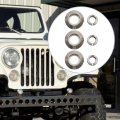 Hoypeyfiy Bezel Nut Set 987911 Dashboard Headlights Wiper Switch Kit Replacement For Jeep Cj5 Cj7 Cj8