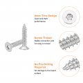 Uxcell 40pcs Flat Head Torx Screws M5 X 25mm 304 Stainless Steel Countersunk Self Tapping Anti-theft Wood Tamper Resistant Fit