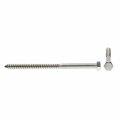 Prime-line Hex Lag Screws 3 8 In X 6 Grade 18-8 Stainless Steel 10 Pack