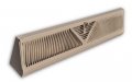 Stamped Steel 24 Inch Brown Baseboard Register 120 
