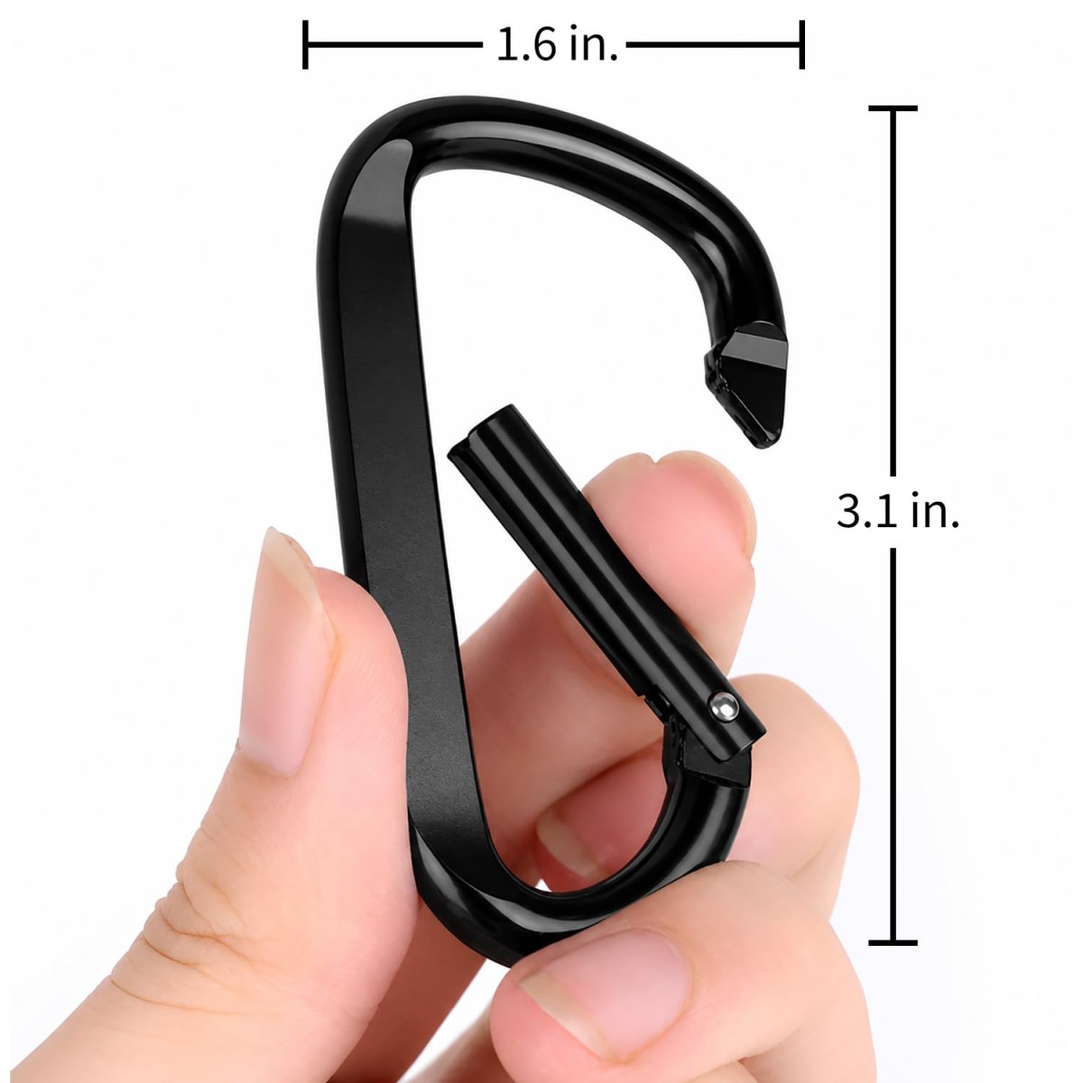 Officially Licensed Ford Super Duty Laser Etched Black Metal Carabiner Keychain With Split Key Rings 3 In X 1 5 Modern Style