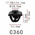 Autobahn88 Body Side Molding Clip Compatible With Hyundai Oem 8775638000 Pack Of 20